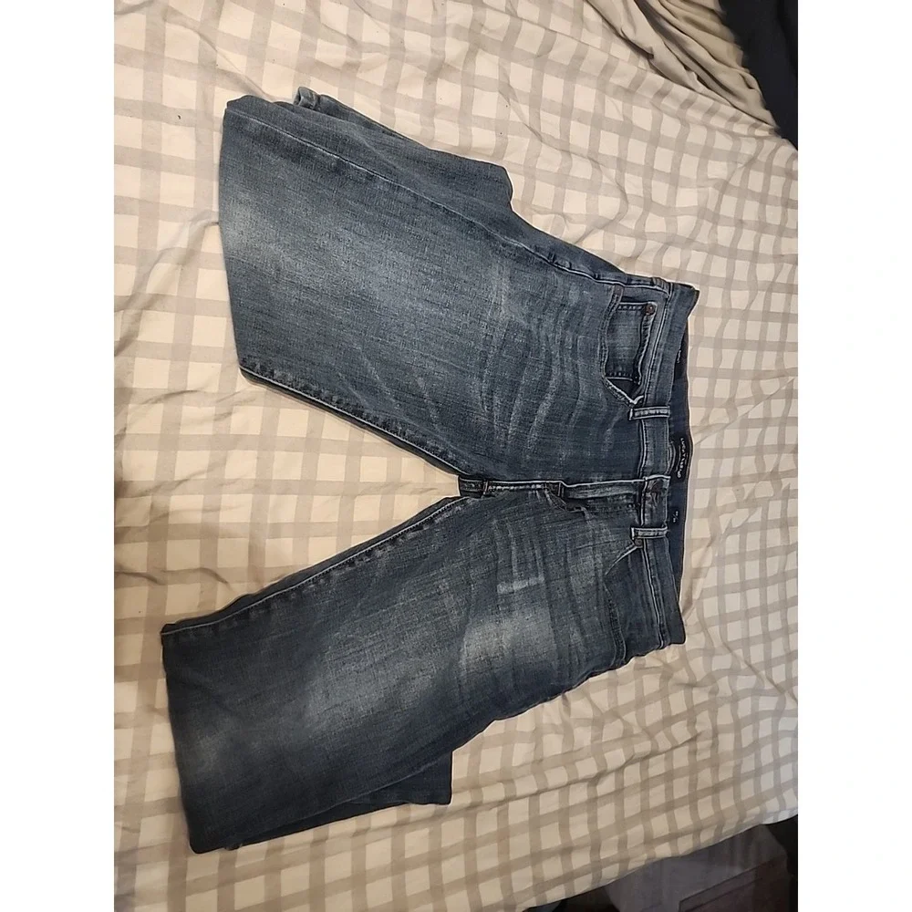 Lucky Brand 110 Skinny Jeans Men's 33x34 Blue Medium Wash Denim Regular Fit